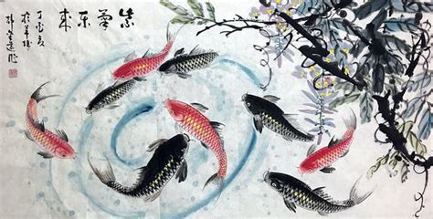 九魚圖|九魚圖適合掛在哪裡？九魚圖寓意和風水禁忌